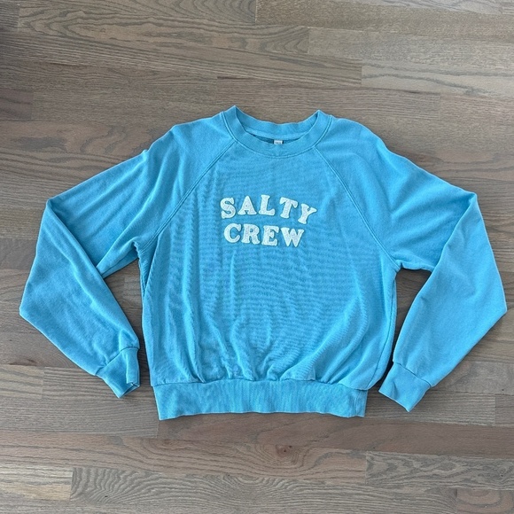 Salty Crew Tops - Salty Crew lightweight, Caribbean blue sweatshirt. Size medium.